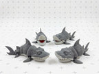 Articulated Shark Fidget Toy, 3D Printed Flexi Shark