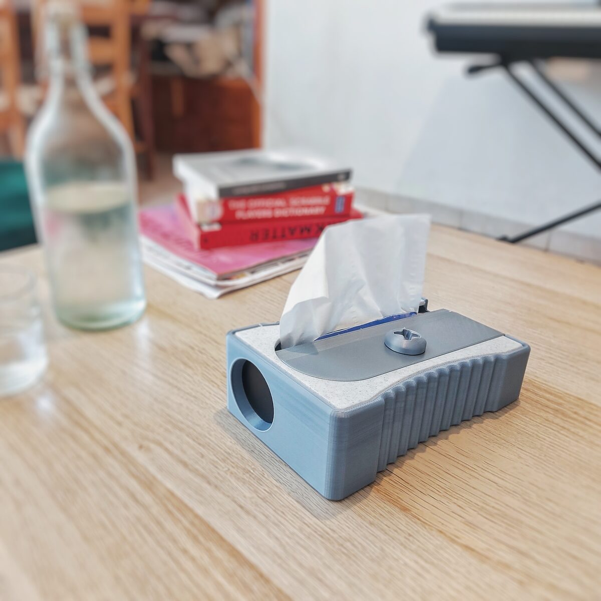 Pencil Sharpener Tissue Box Cover, 3D Printed Desk Gift