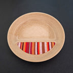 Woodgrain Catchall Bowl, 3D Printed Divided Valet Tray