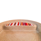 Woodgrain Catchall Bowl, 3D Printed Divided Valet Tray