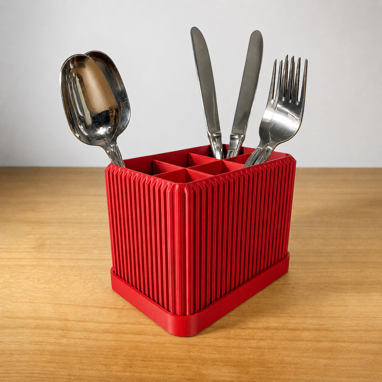 Rinzo Ribbed Cutlery and Desk Organiser