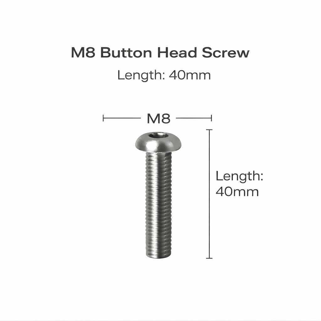 Button Head Socket Screws – Stainless Steel (M3–M8) - OzFDM