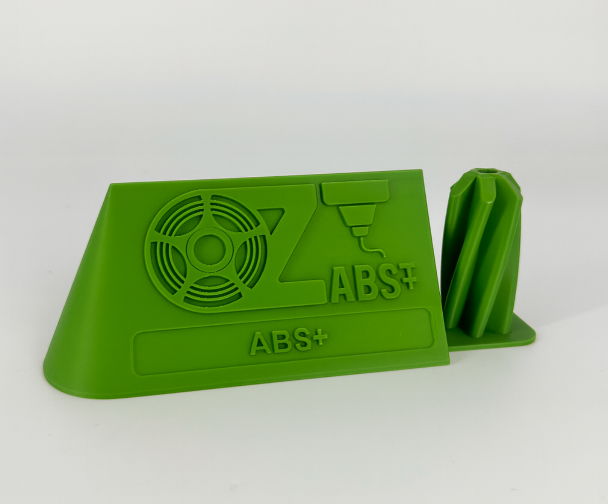 Filament display, OzFDM ABS+ Green. 3D printed by Global3D