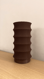 Leo Ripple Lattice Lampshade, 3D Printed Pendant or Table Lamp