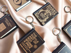 Pocket Tome Mini Book Keychain with NFC Tag Slot