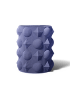 Orbicube Vase, 3D Printed Sphere and Facet Sculptural Vase