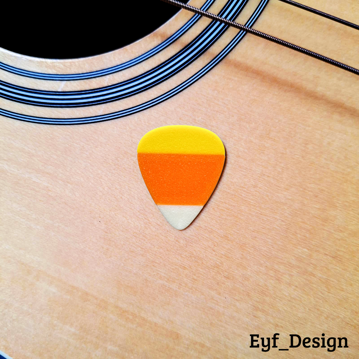 Guitar Pick - Candy Corn