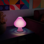Groove Mushroom Table Lamp, 3D Printed Retro Glow Light