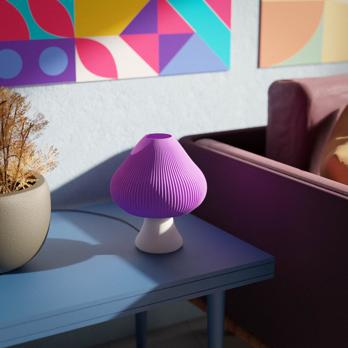 Groove Mushroom Table Lamp