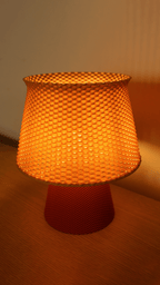 Bruno RippleMesh Desk Lamp, 3D Printed Textured Table Lamp