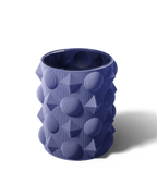 Orbicube Vase, 3D Printed Sphere and Facet Sculptural Vase