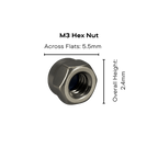 Stainless Steel Self - Locking Nyloc Nuts Metric M2 - M6 - OzFDM