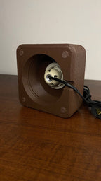 Square E27 Lamp Base, 3D Printed Lamp Stand