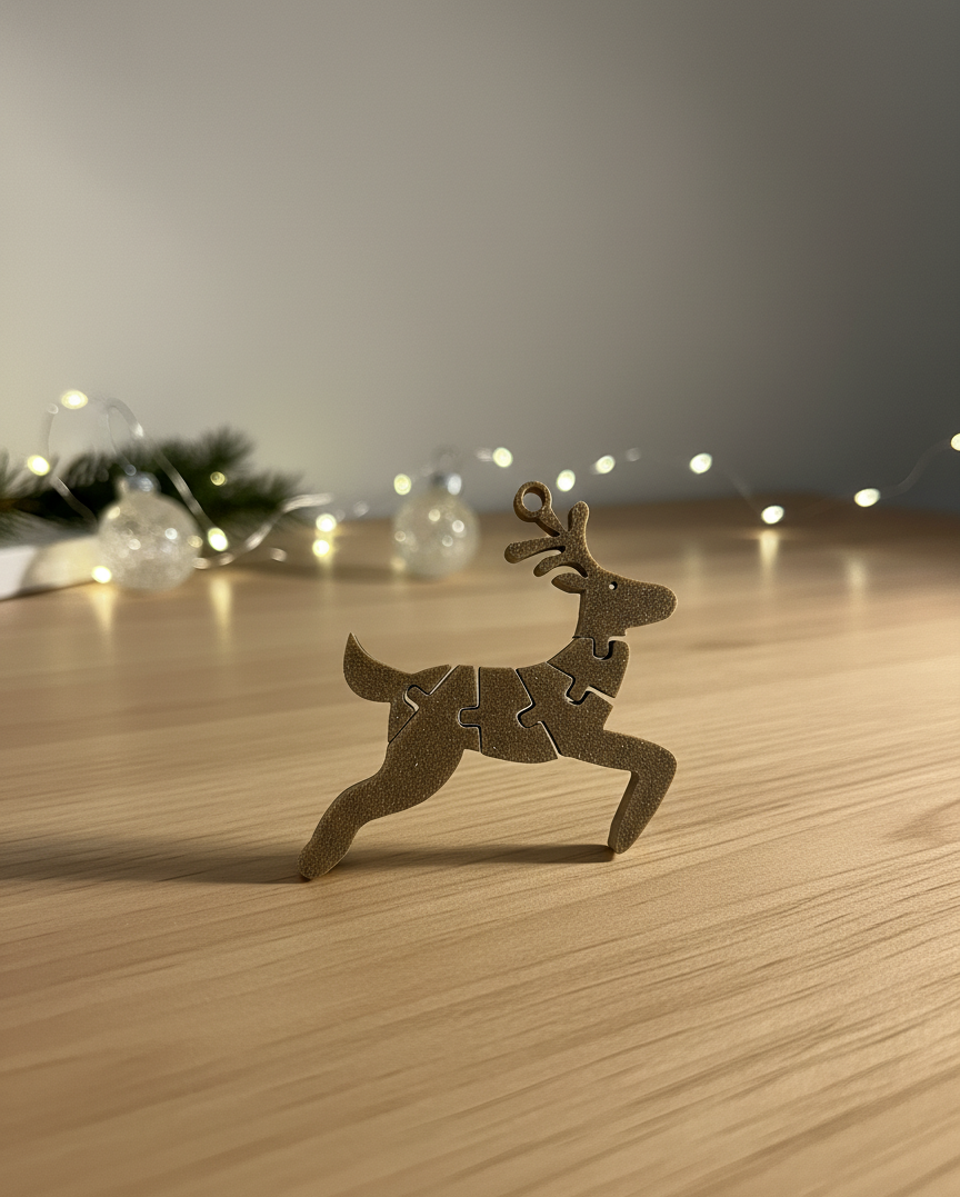 Rudoflex | Flexi Reindeer Keychain Christmas Ornament