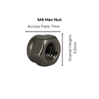 Stainless Steel Self - Locking Nyloc Nuts Metric M2 - M6 - OzFDM