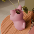 Chibi Kitten Planter, 3D Printed Cat Plant Pot
