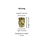 Threaded Inserts (Knurled Brass Threaded Heat Insert) - OzFDM
