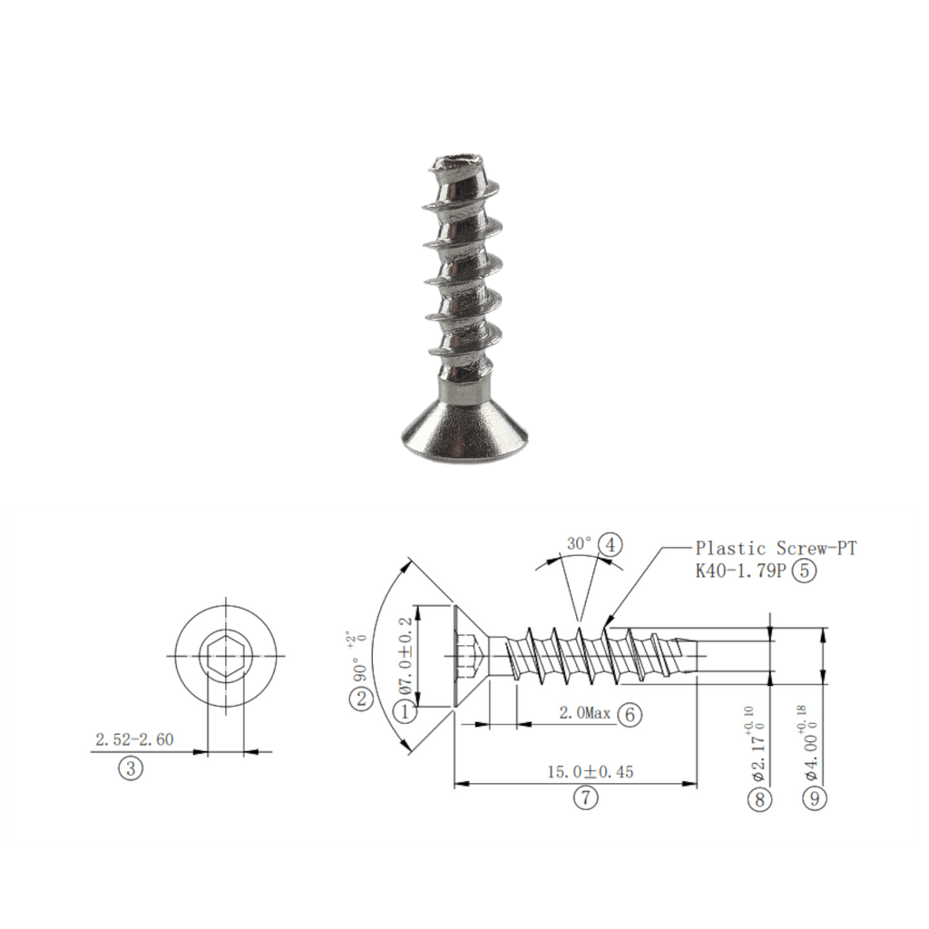 SS304 Thread Forming Screws for Plastics - OzFDM