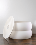 Gyroid Pendant Lamp Shade, 3D Printed Two-Tier Light Cover