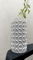 Seamless Wave Lampshade, 3D Printed E27 Pendant or Table
