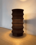 Leo Ripple Lattice Lampshade, 3D Printed Pendant or Table Lamp