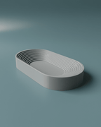 Ripple Catchall Tray, 3D Printed Stadium Valet Dish