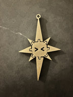 Flexi Christmas Star Ornament Keychain, 3D Printed Fidget Gift