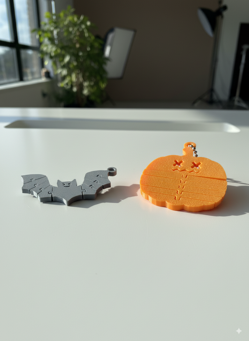 Spookyflex Trio | Halloween Flexi Keychains Bundle - 3 In 1