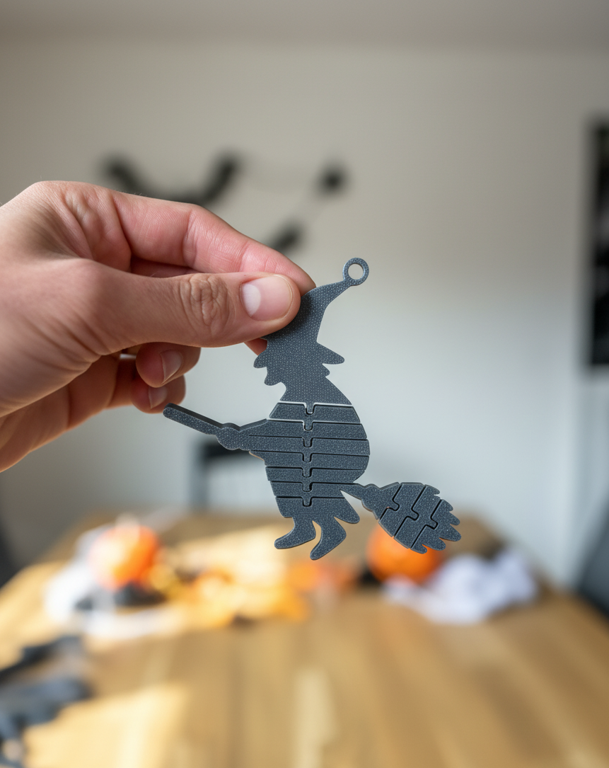 Booflex Iv – Flexi Witch On A Broom Keychain