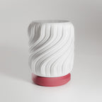 Drift Wave Texture Table Lamp, 3D Printed Sculptural Shade