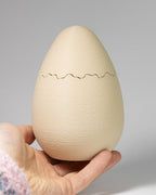 Cracked Eggshell Trinket Box, 3D Printed Two Piece Easter Egg