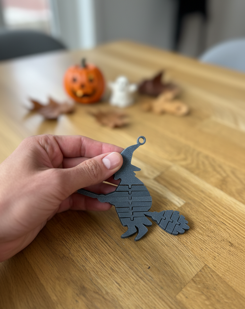 Booflex Iv – Flexi Witch On A Broom Keychain