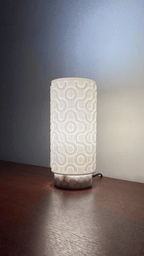 Seamless Wave Lampshade, 3D Printed E27 Pendant or Table