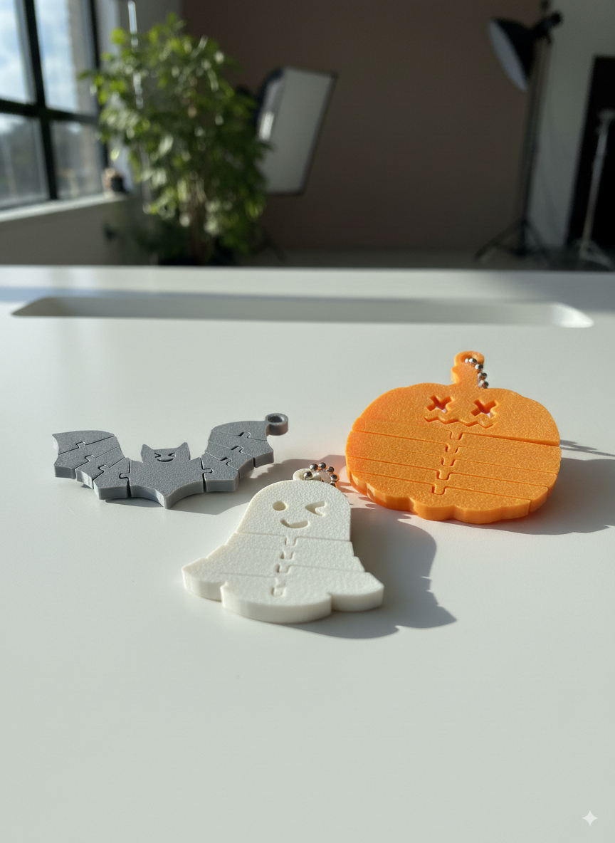 Spookyflex Trio | Halloween Flexi Keychains Bundle - 3 In 1