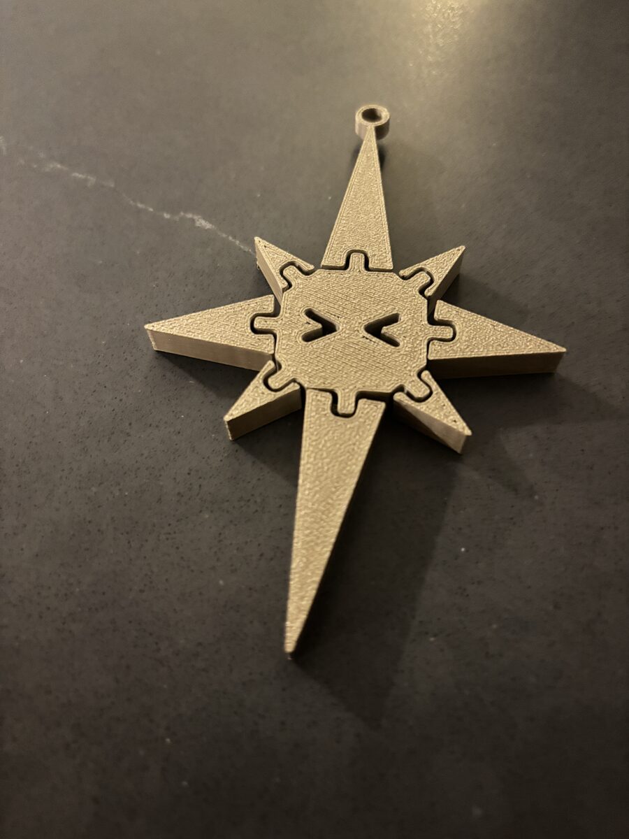 Starflex | Flexi Christmas Star Ornament Keychain