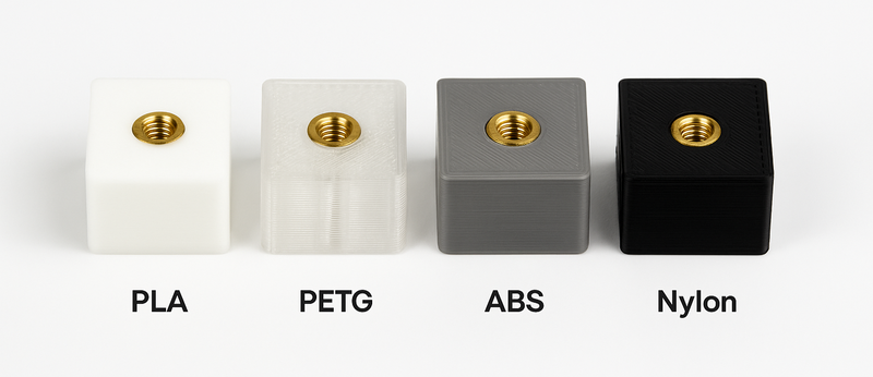 High Quality Knurled Brass Threaded Heat Inserts for 3D Printing