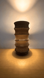 Leo Ripple Lattice Lampshade, 3D Printed Pendant or Table Lamp