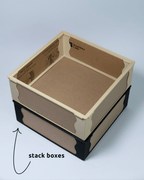 Upcycled Filament Box Storage Frame, 3D Printed Desk Organiser