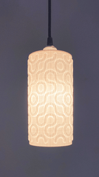 Seamless Wave Lampshade, 3D Printed E27 Pendant or Table