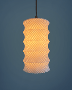 Leo Ripple Lattice Lampshade, 3D Printed Pendant or Table Lamp