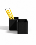 Ribbed Dual Pocket Pen & Pencil Desk Organiser - OzFDM