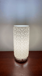 Seamless Wave Lampshade, 3D Printed E27 Pendant or Table