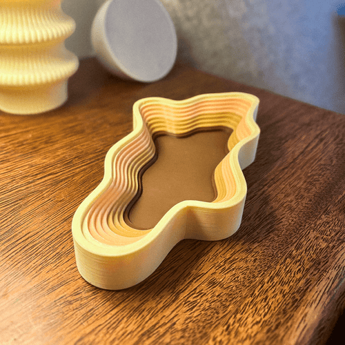 Amoeba Ripple Drop Tray, 3D Printed Gradient Catchall Dish