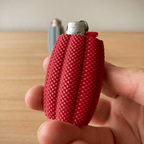 Ara Ripple Mesh Bic Lighter Case, 3D Printed TPU Sleeve