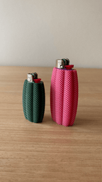 Ara Ripple Mesh Bic Lighter Case, 3D Printed TPU Sleeve