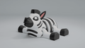 Articulated Zebra Keychain Figure, 3D Printed Fidget Toy