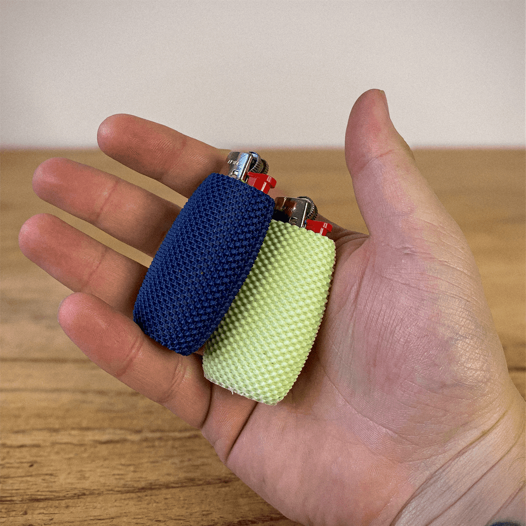 Bic Lighter Case, 3D Printed RippleMesh Grip Sleeve