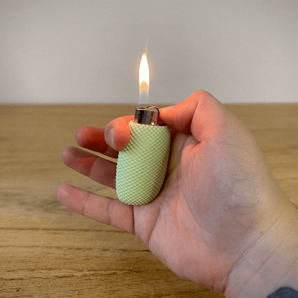 Bic Lighter Case, 3D Printed RippleMesh Grip Sleeve
