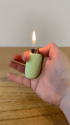 Bic Lighter Case, 3D Printed RippleMesh Grip Sleeve