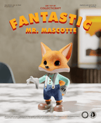 Fantastic Mr Mascotte Fox Art Toy, 3D Printed Figure